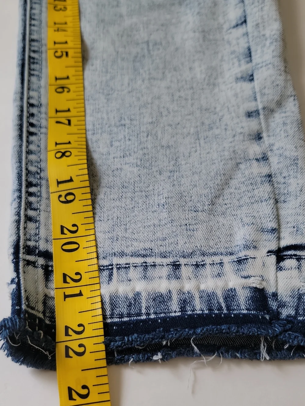 Justice Girls Light Wash Blue Denim Jeans Embroidered Logo Distressed Size 12